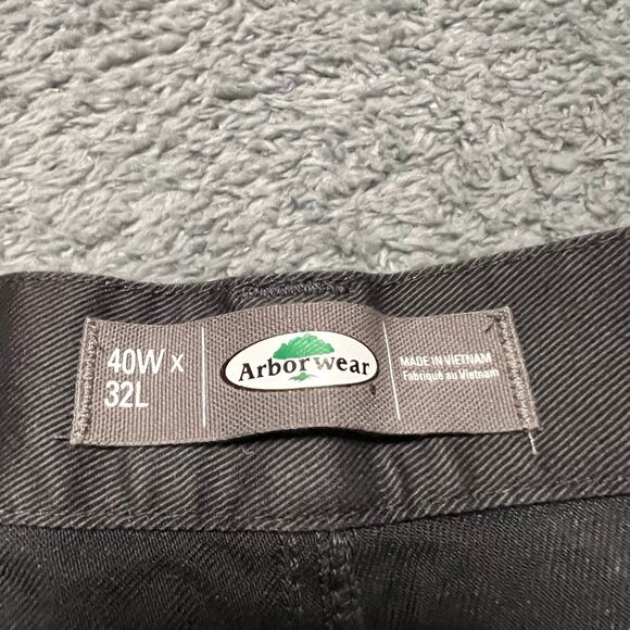 Arborwear Pants Mens 40 X32 Gray Ground Flex Utility Pocket Workwear Twil Work - Picture 6 of 11